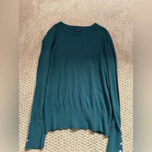 Halogen Teal Crew Neck Sweater